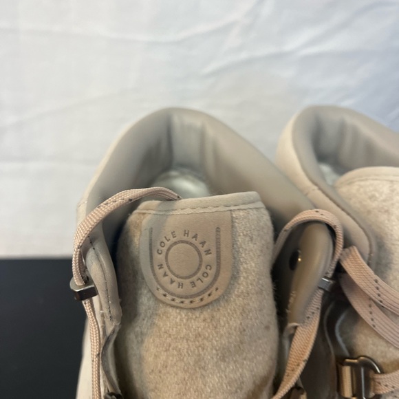 Cole Haan ZEROGRAND City Lace-Up Waterproof Wedge Hiker Boot Size 9 Gray - Picture 9 of 9